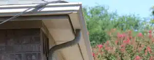 new gutters on a Texas house