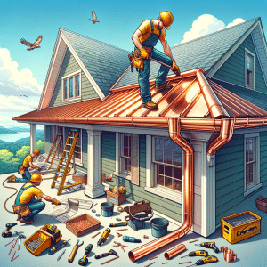 Cranston copper gutters installation