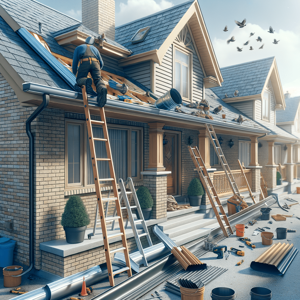 Warwick residential eavestrough repair