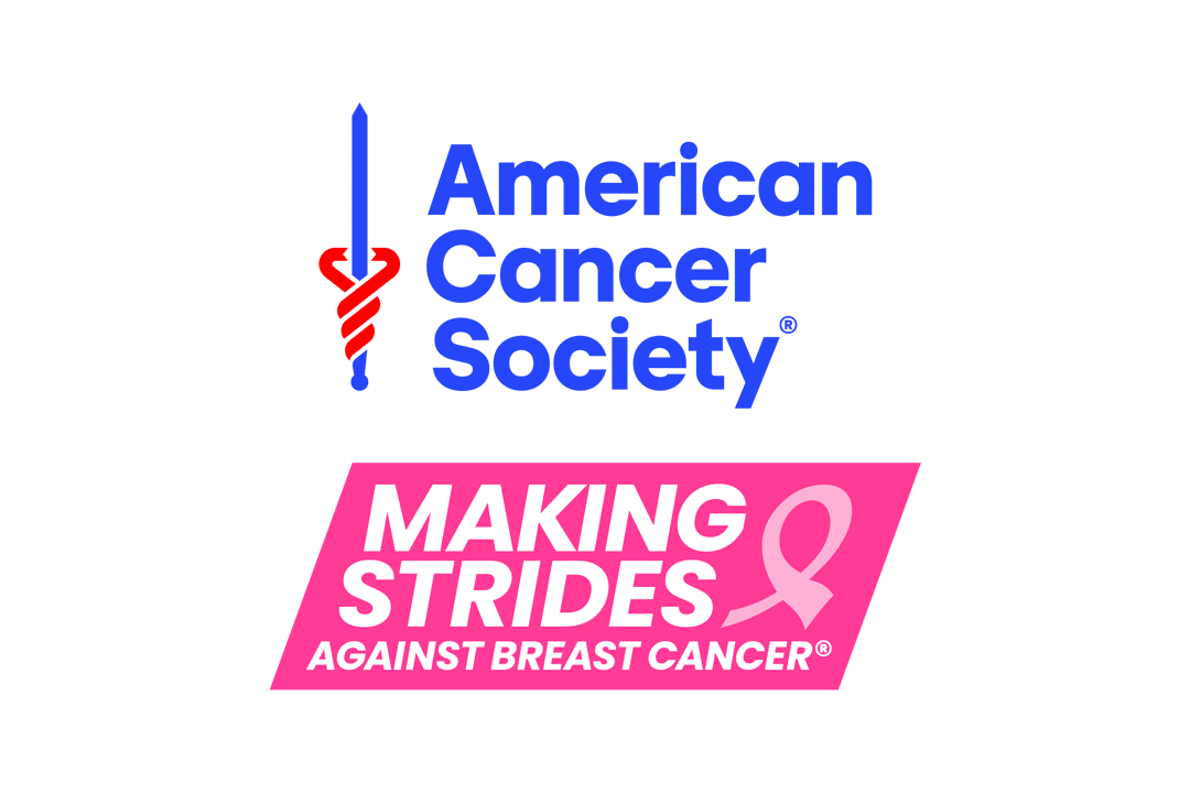 american cancer society logo with making strides logo underneath